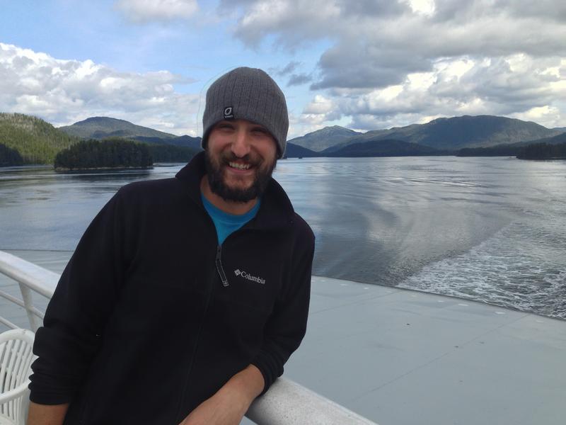 Gregg aft on the upper deck of the M/V Columbia Alaska Marine Highway
