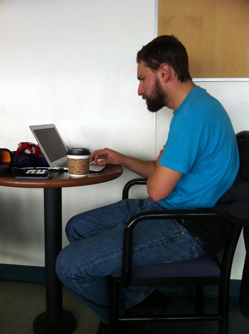 Gregg editing photos -- M/V Columbia Alaska Marine Highway