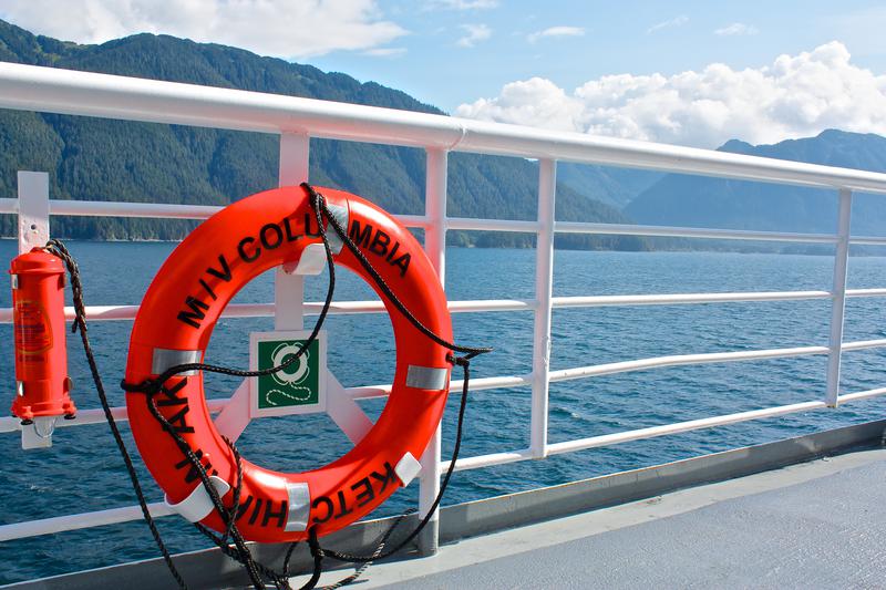 Life ring -- M/V Columbia Alaska Marine Highway