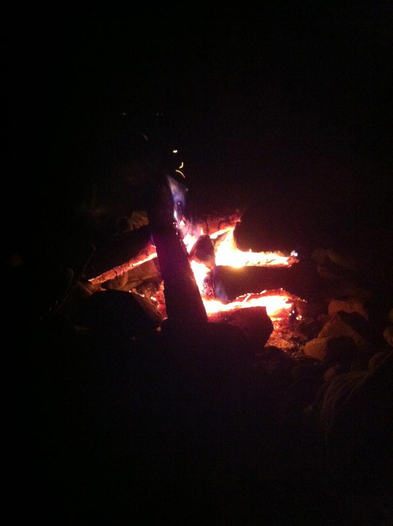 Camp Fire at the Nash Road Campground