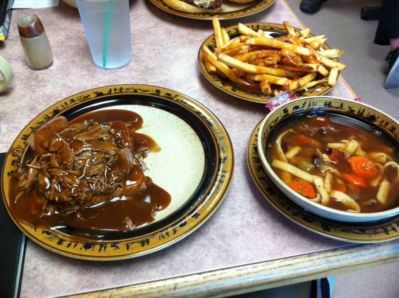 Yukon Motel - Sliced Beef and Gravy on Toast