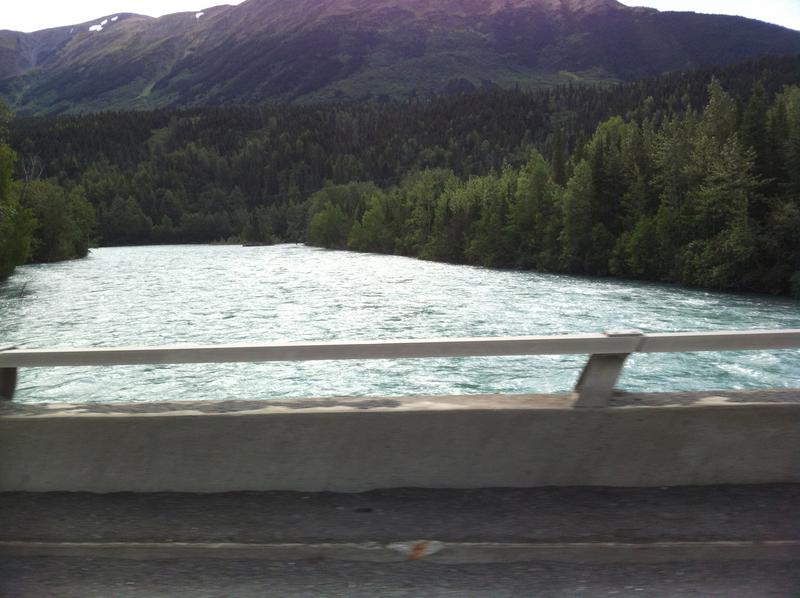 Aqua Blue Rivers Caused By Glaciers