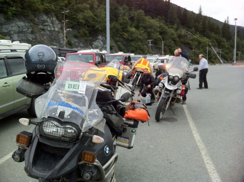 Motorcycle Line for the Alaska Marine Highway Ferry