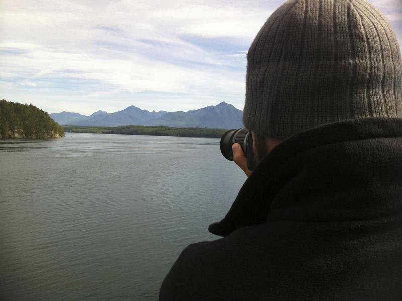 Gregg taking a picture. -- Alaska Marine Highway