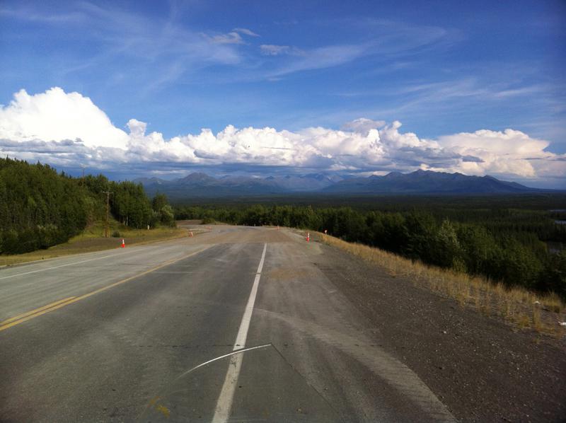 Road Construction on the Glenn Highway, Alaska