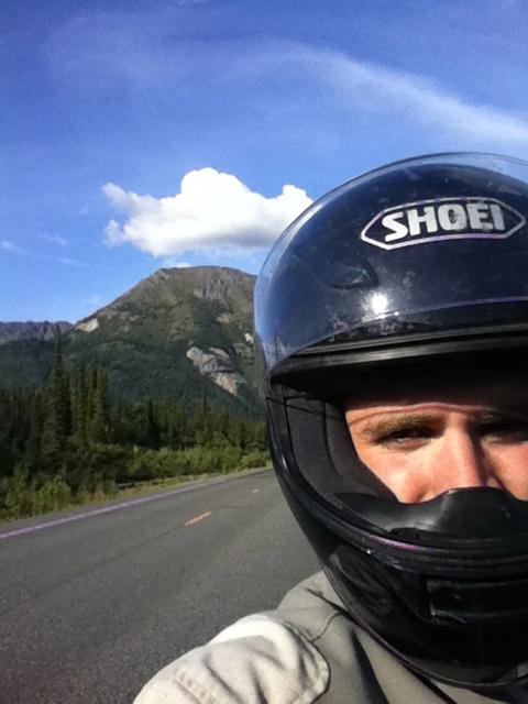 Selfie on the Glenn Highway Alaska