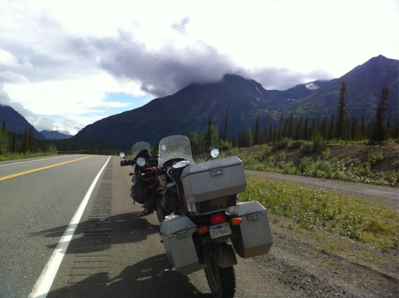 George Parks Highway Mountains with Snow