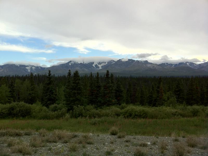 Glaciers East of Haines Jct on the Alaska Highway